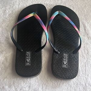 Havana Girl Rainbow Flip Flops Beach Sandals Comfy Casual Summer Shoes‎